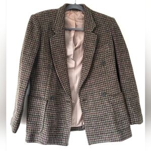 ALFRED SUNG Multicolor Houndstooth Blazer